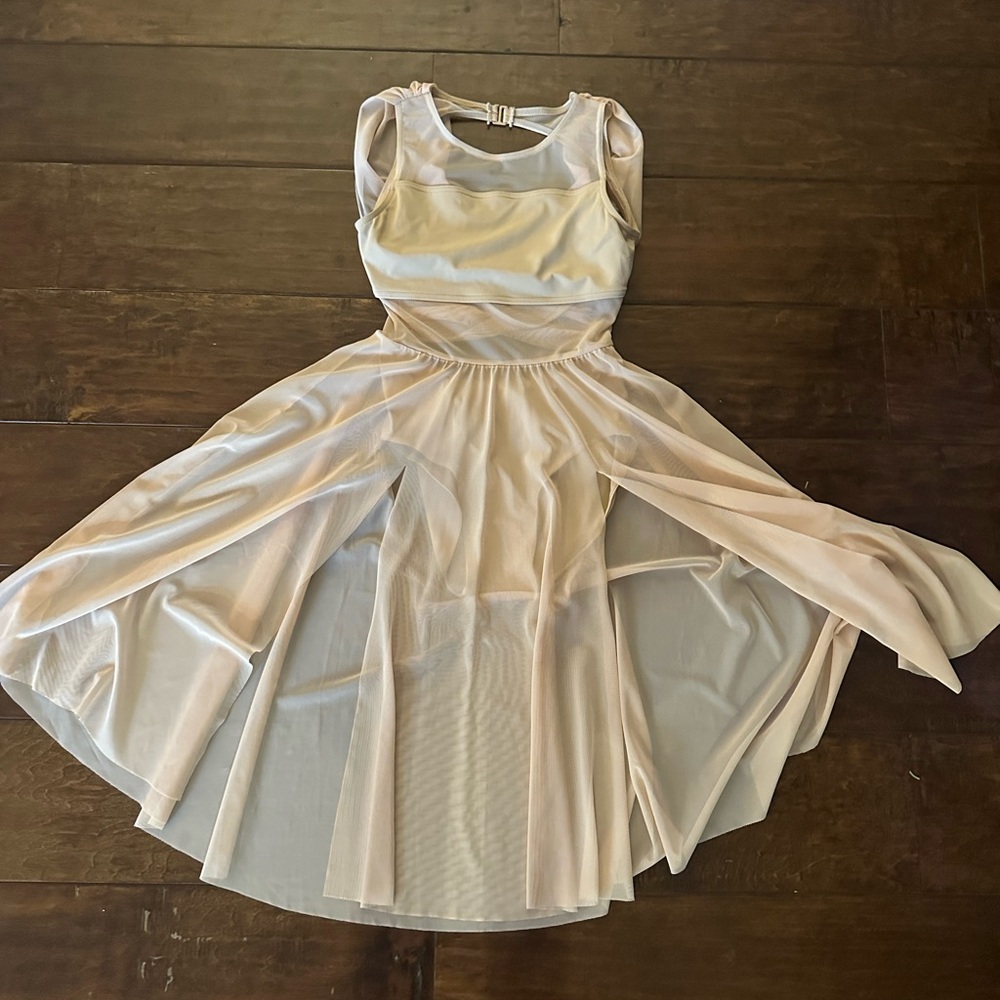 balera Light nude Mesh Ballet Dress